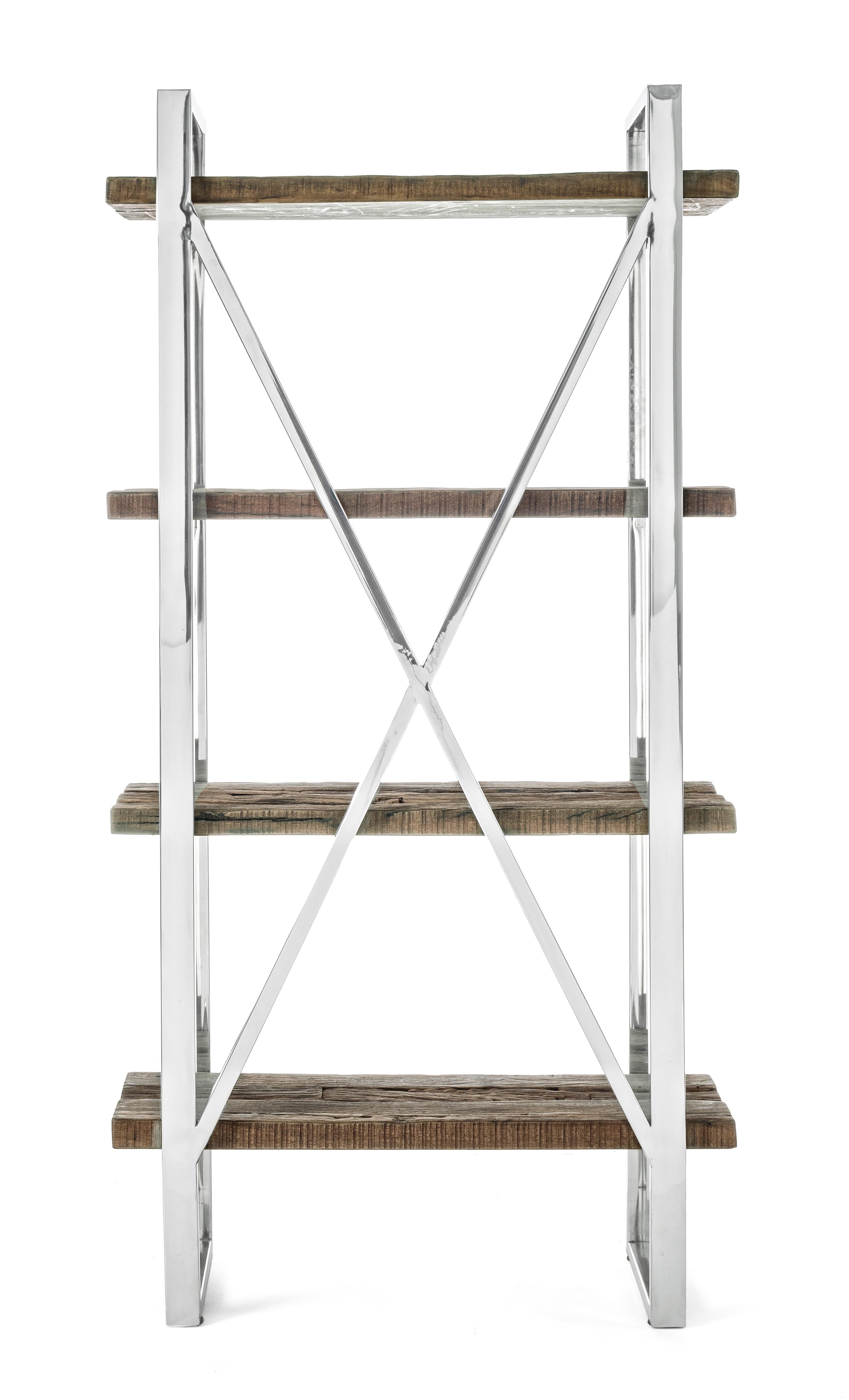 Libreria statton legno e acciaio - immagine 3