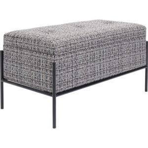 Panca contenitore tweed 80x40xH43cm