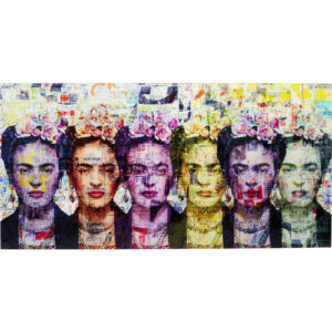 Quadro vetro Frida pop