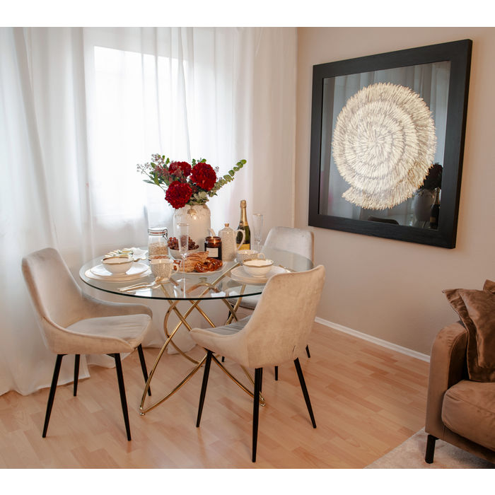 Tavolo Molecola oro Ø120cm