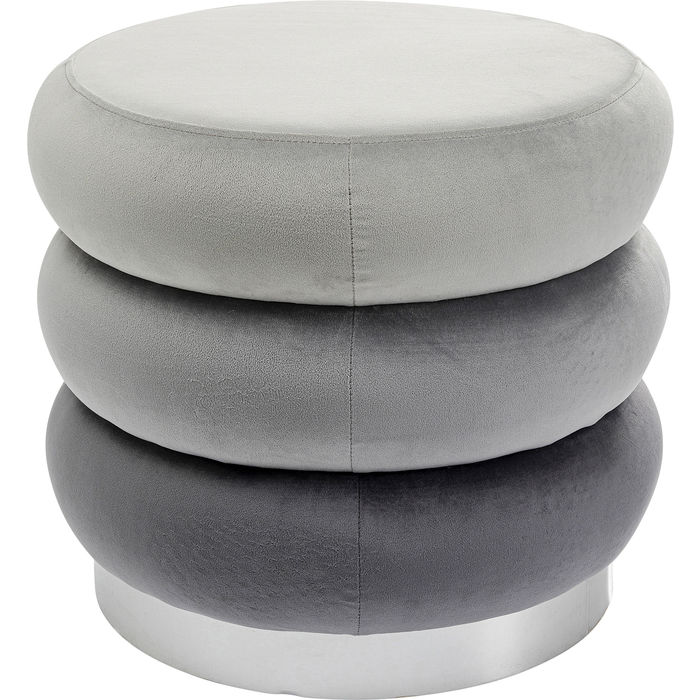 Pouf Twister grigio Ø45 cm