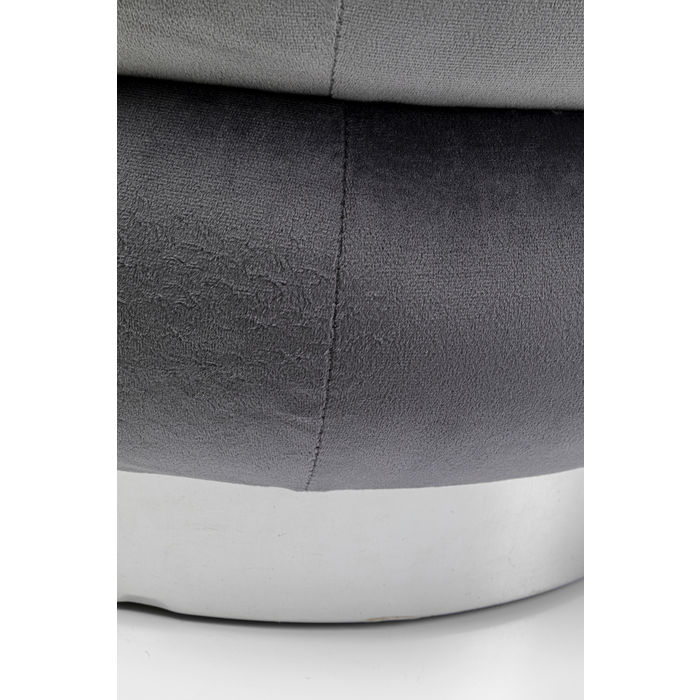 Pouf Twister grigio Ø45 cm - immagine 2