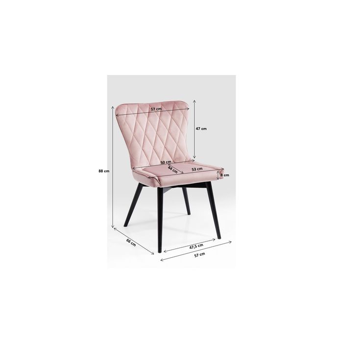 Sedia lily K rosa chiaro - immagine 2