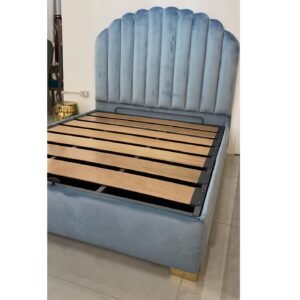 Letto matrimoniale contenitore azzurro