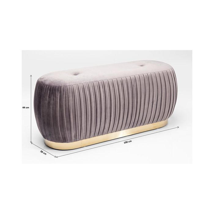 Panca Pieghe grigio 100cm - immagine 3