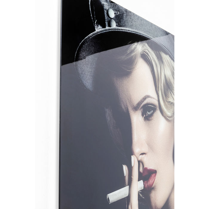 Quadro vetro donna smoke - immagine 4