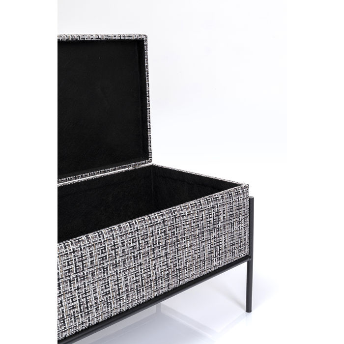 Panca contenitore tweed 80x40xH43cm - immagine 6