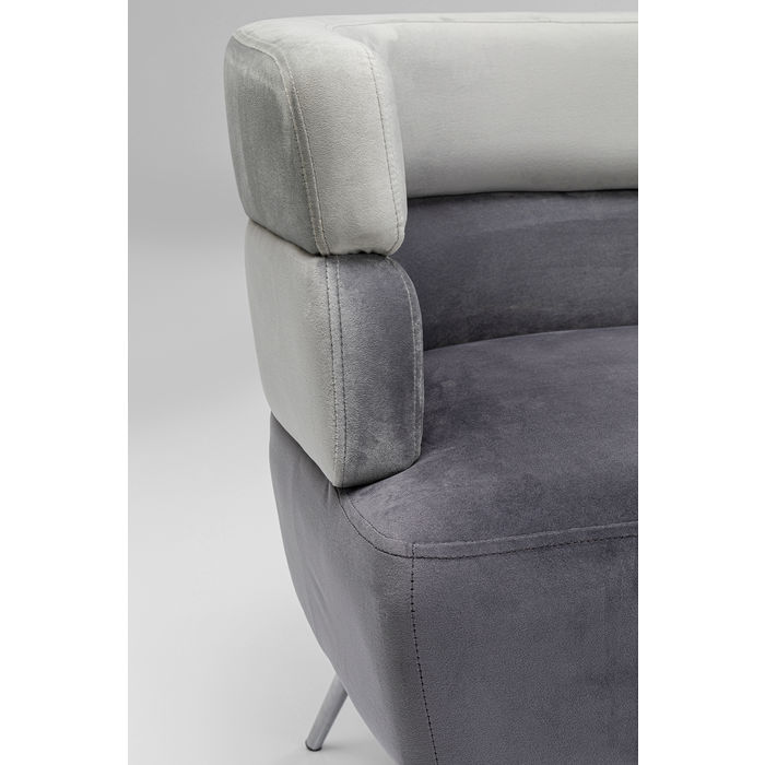 Divano 2 posti twister grigio - immagine 7