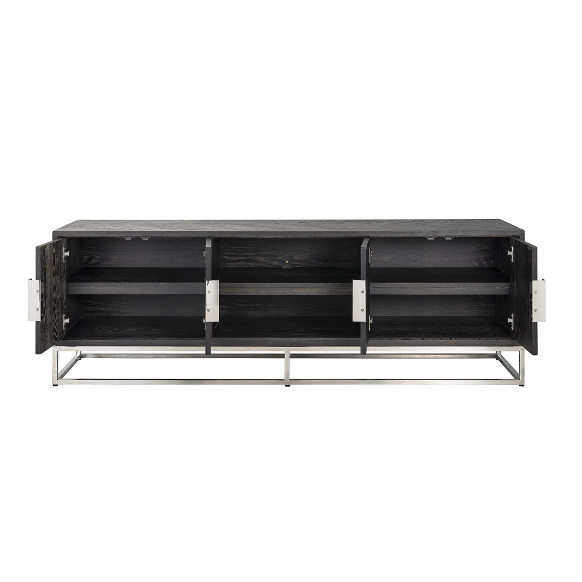 Credenza TV Blackbone 185 cm argento - immagine 4