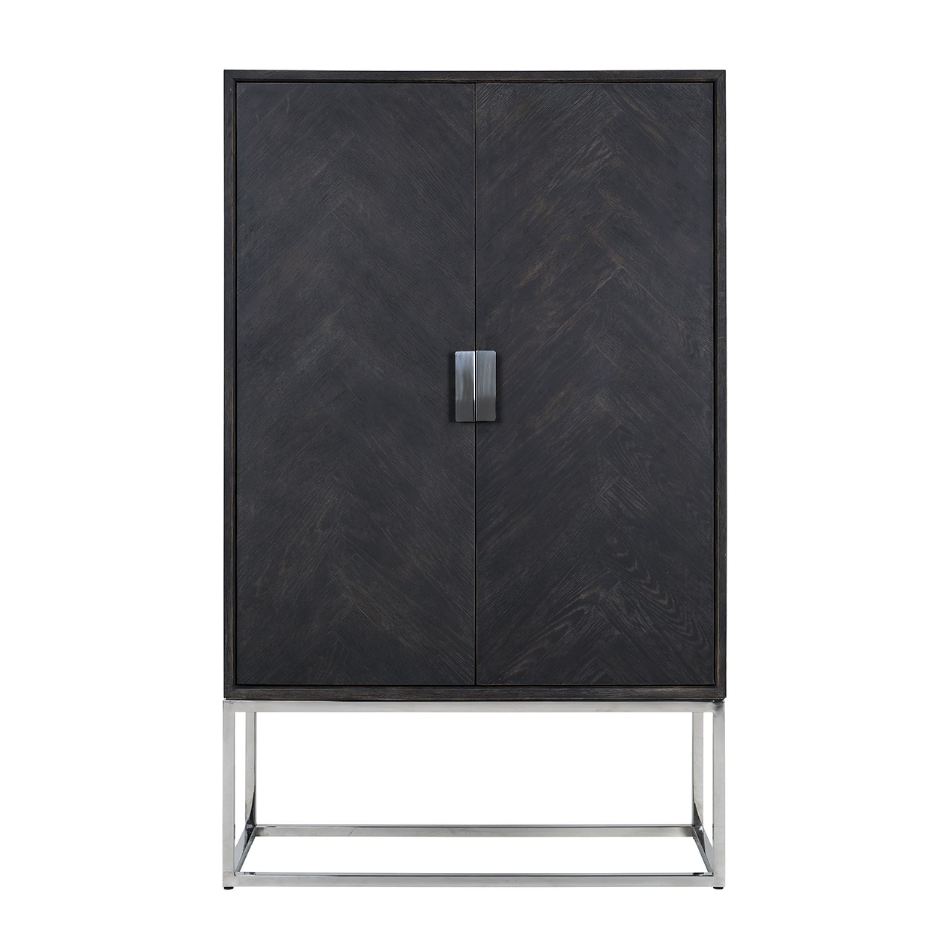 CREDENZA BLACKBONE 2 ANTE ARGENTO RICH. - immagine 5
