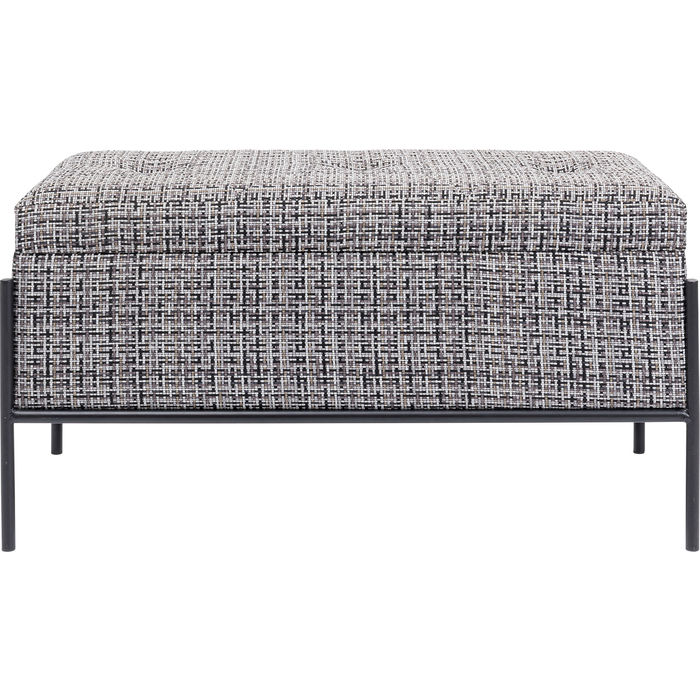 Panca contenitore tweed 80x40xH43cm - immagine 7