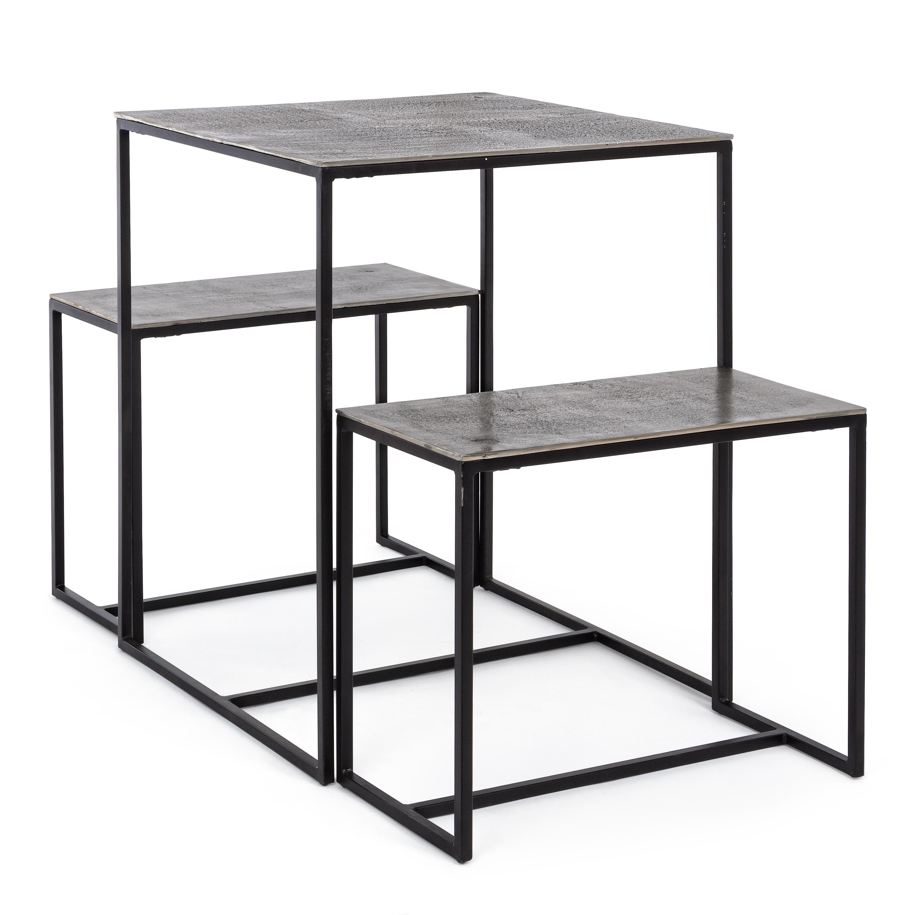 Set tavolo e 2 sgabelli silver - immagine 3