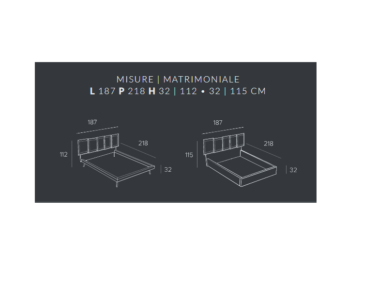 Letto contenitore Oia Targ. + comodini - immagine 3
