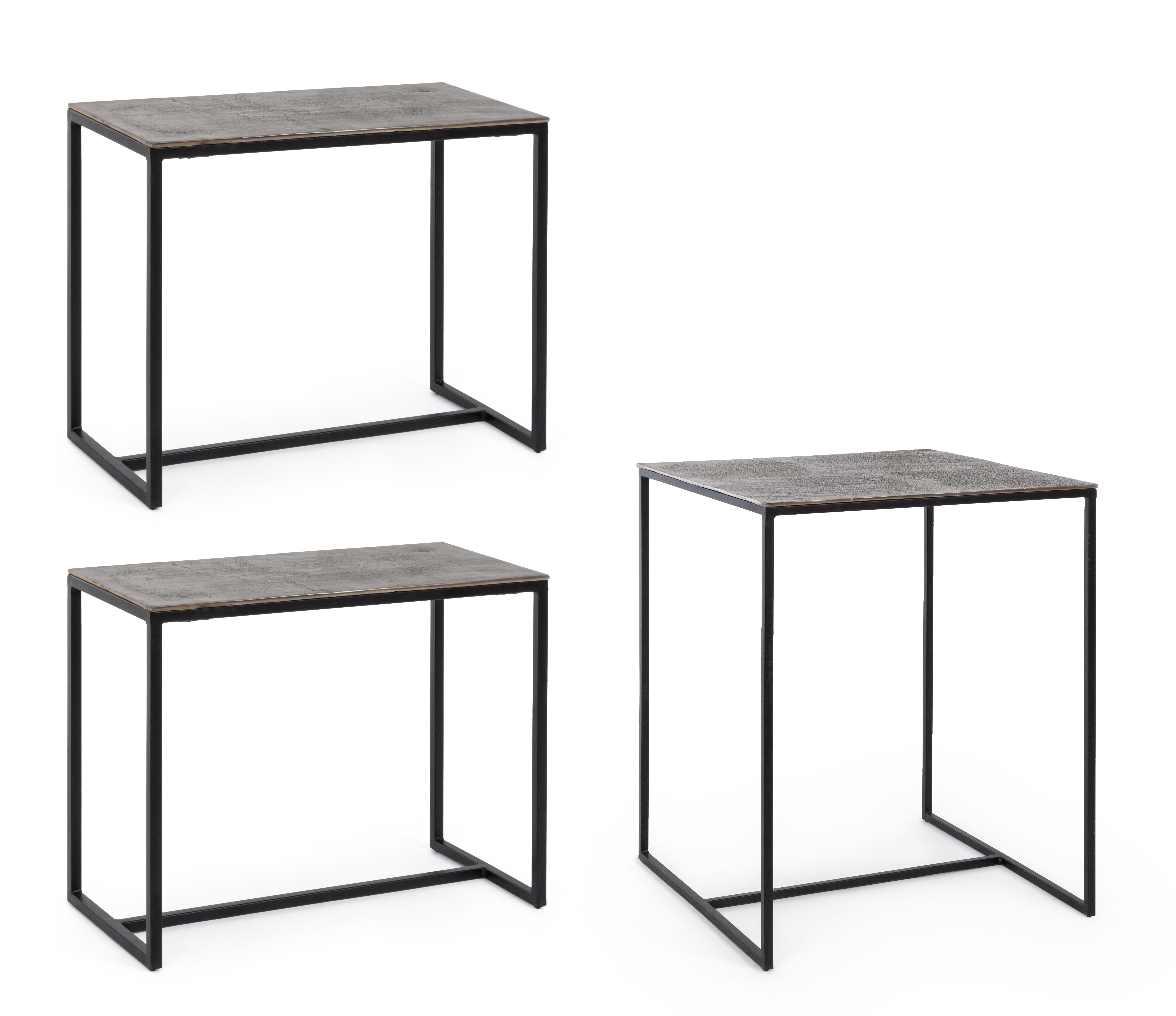 Set tavolo e 2 sgabelli silver - immagine 2
