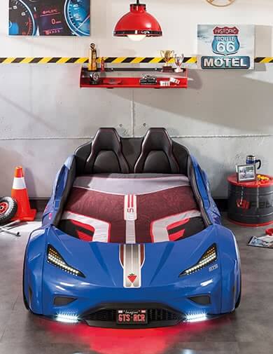 Letto Auto Gran Premio Blu - immagine 2