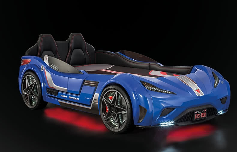 Letto Auto Gran Premio Blu - immagine 3