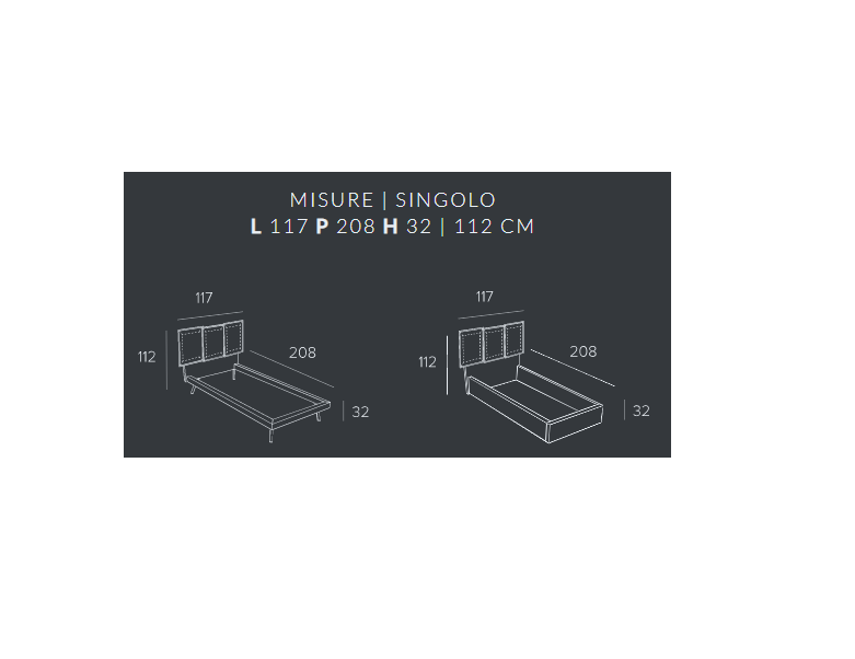 Letto contenitore Oia Targ. + comodini - immagine 5