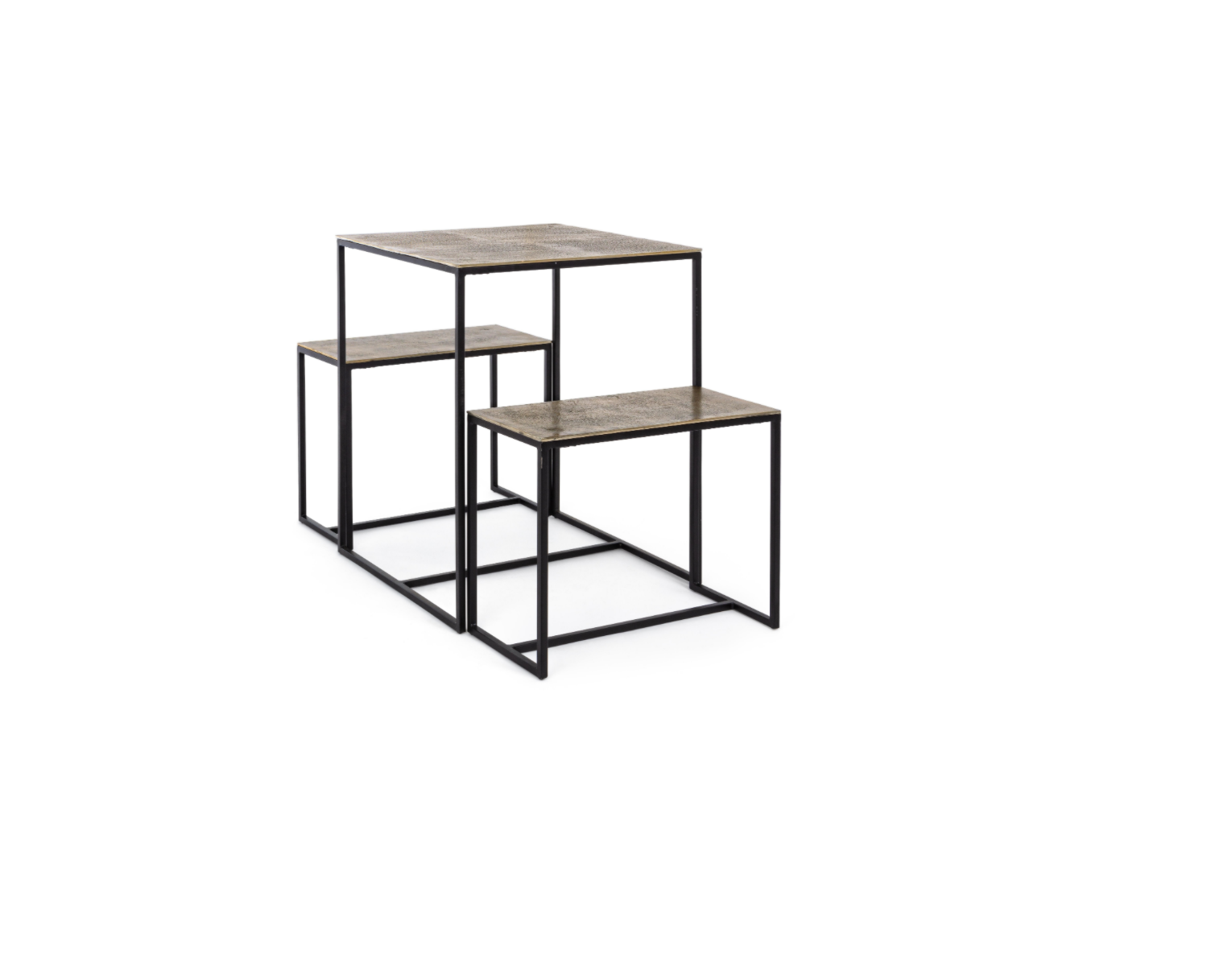 Set tavolo e 2 sgabelli gold
