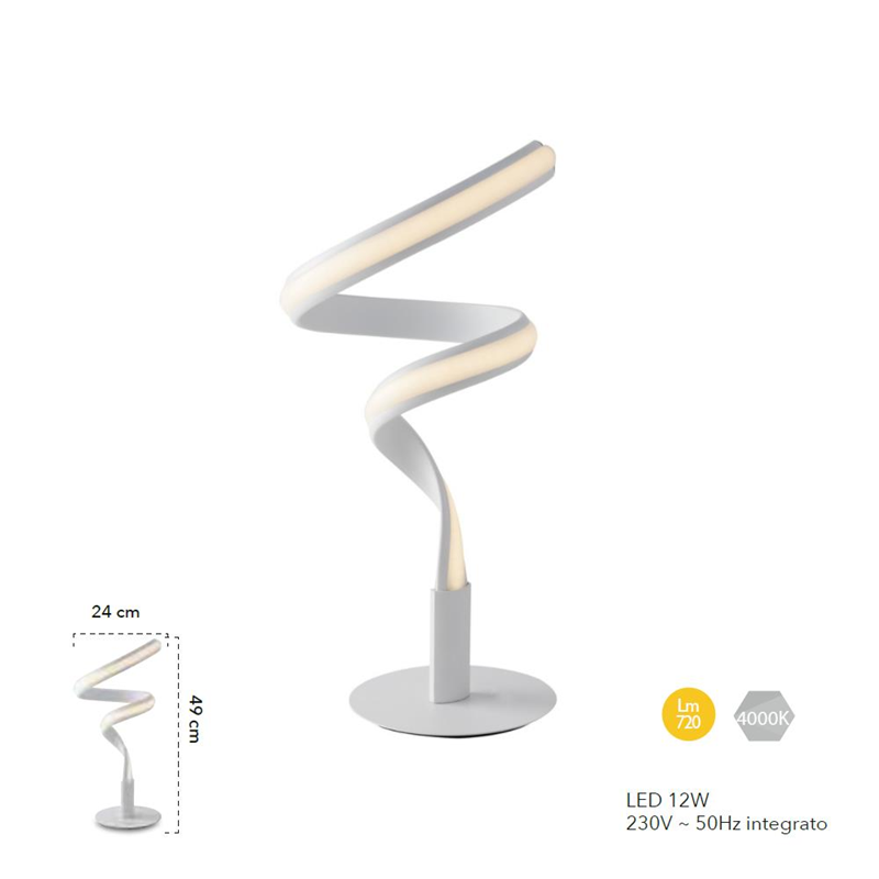 LUME LED MYSTRAL BIANCO - immagine 2