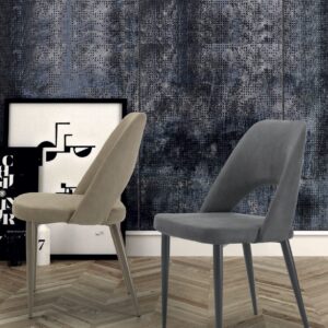 Sedia Lello velluto 49x61xH87cm