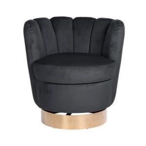Poltrona girevole Calistra Nero Antracite