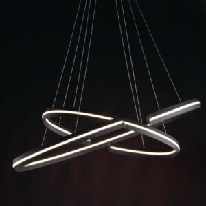Sospensione led nera Clarke 120
