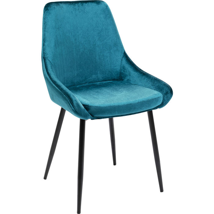 Sedia side k blu petrolio (set da 2)