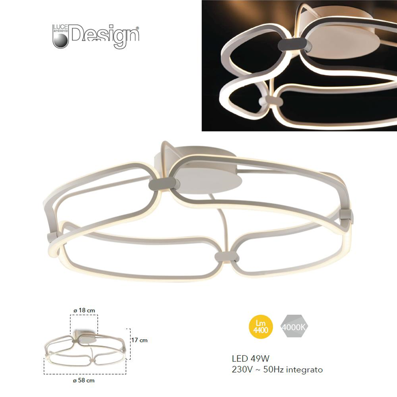 Plafoniera Led Infinity ⌀58cm - immagine 2