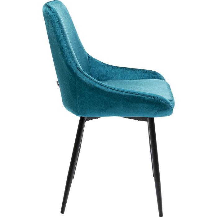 Sedia side k blu petrolio (set da 2) - immagine 3