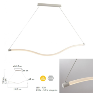 Sospensione Led Halo 152cm