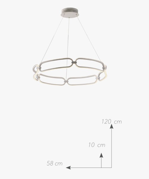 Sospensione Led Infinity ⌀58cm - immagine 4