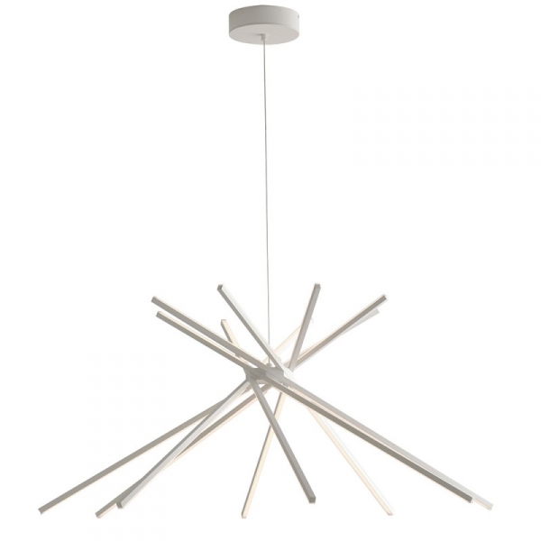 Sospensione Led 8 Shanghai bianco - immagine 5