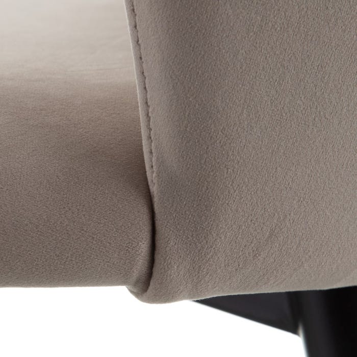 Coppia Sgabelli PERLA beige e base nera X - immagine 7