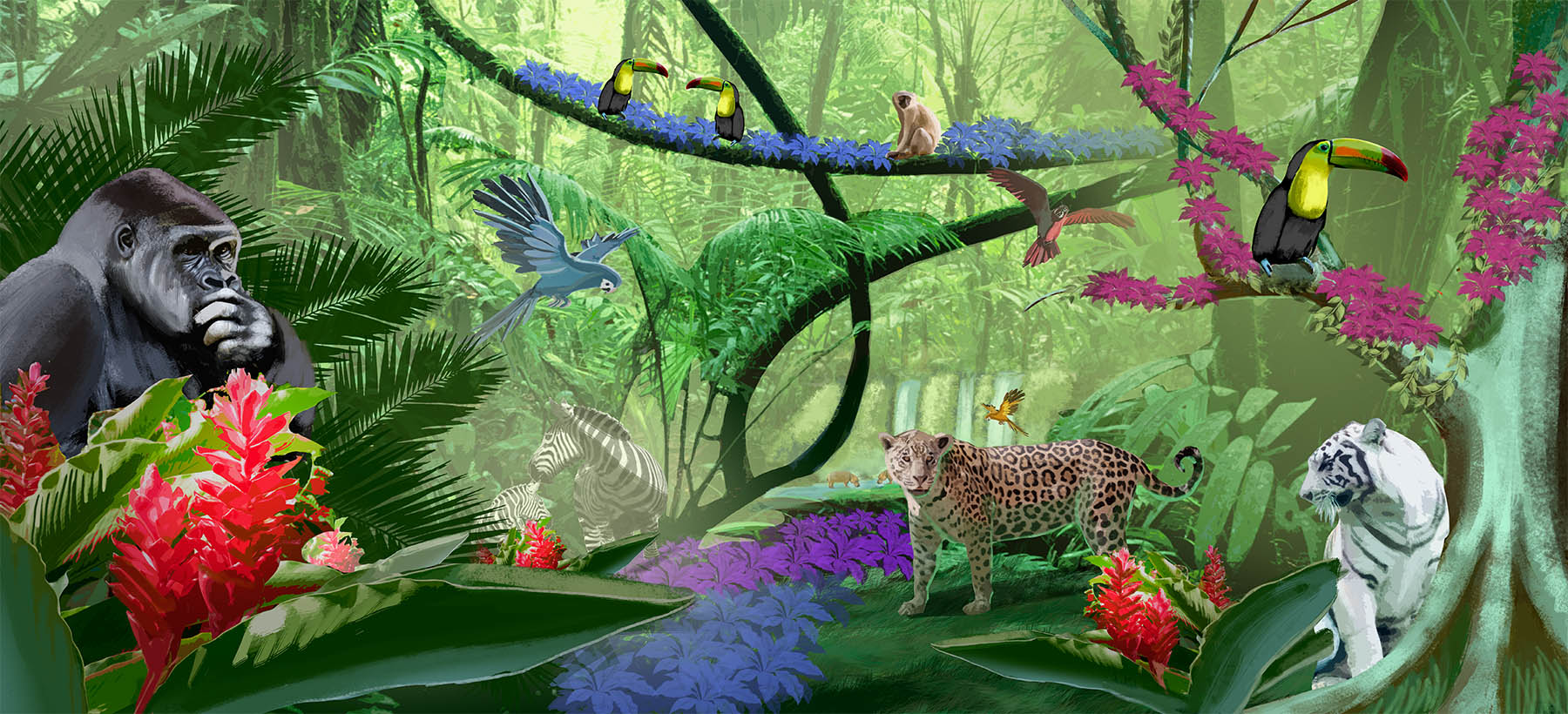 Carta da Parati "Foresta" - immagine 2
