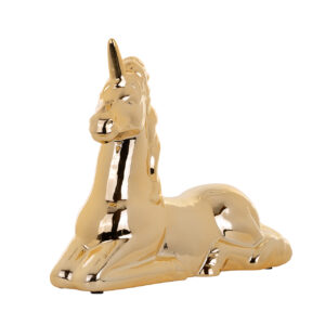 Unicorno decorativo dorato