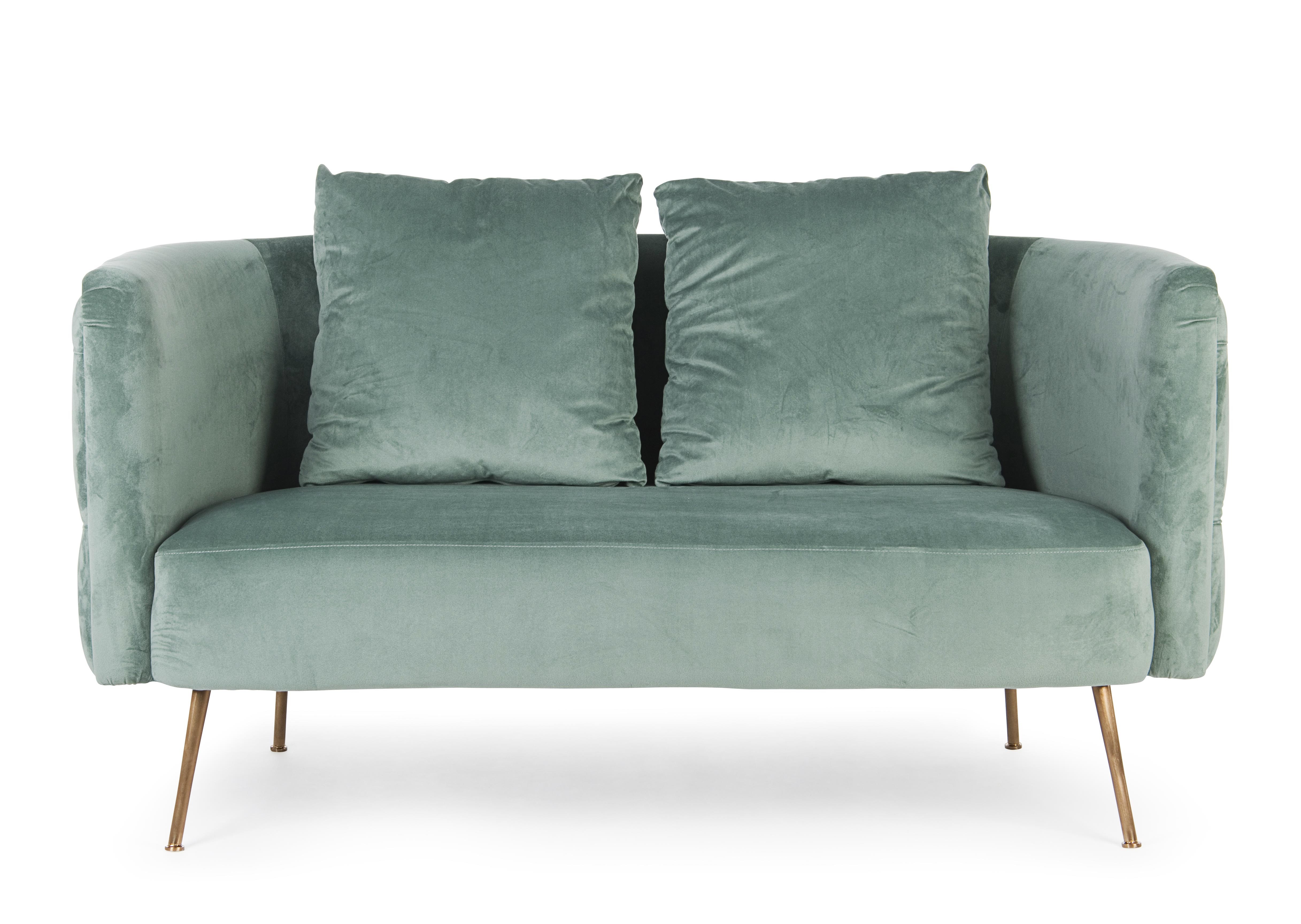 Divano 2 posti Tury Verde Tiffany - immagine 2