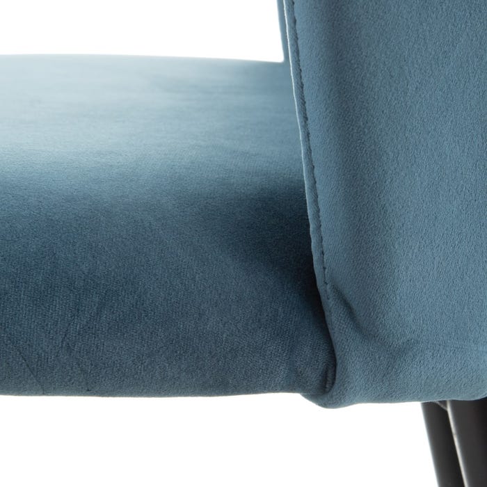 Coppia Sgabelli PERLA blu base nera X - immagine 6