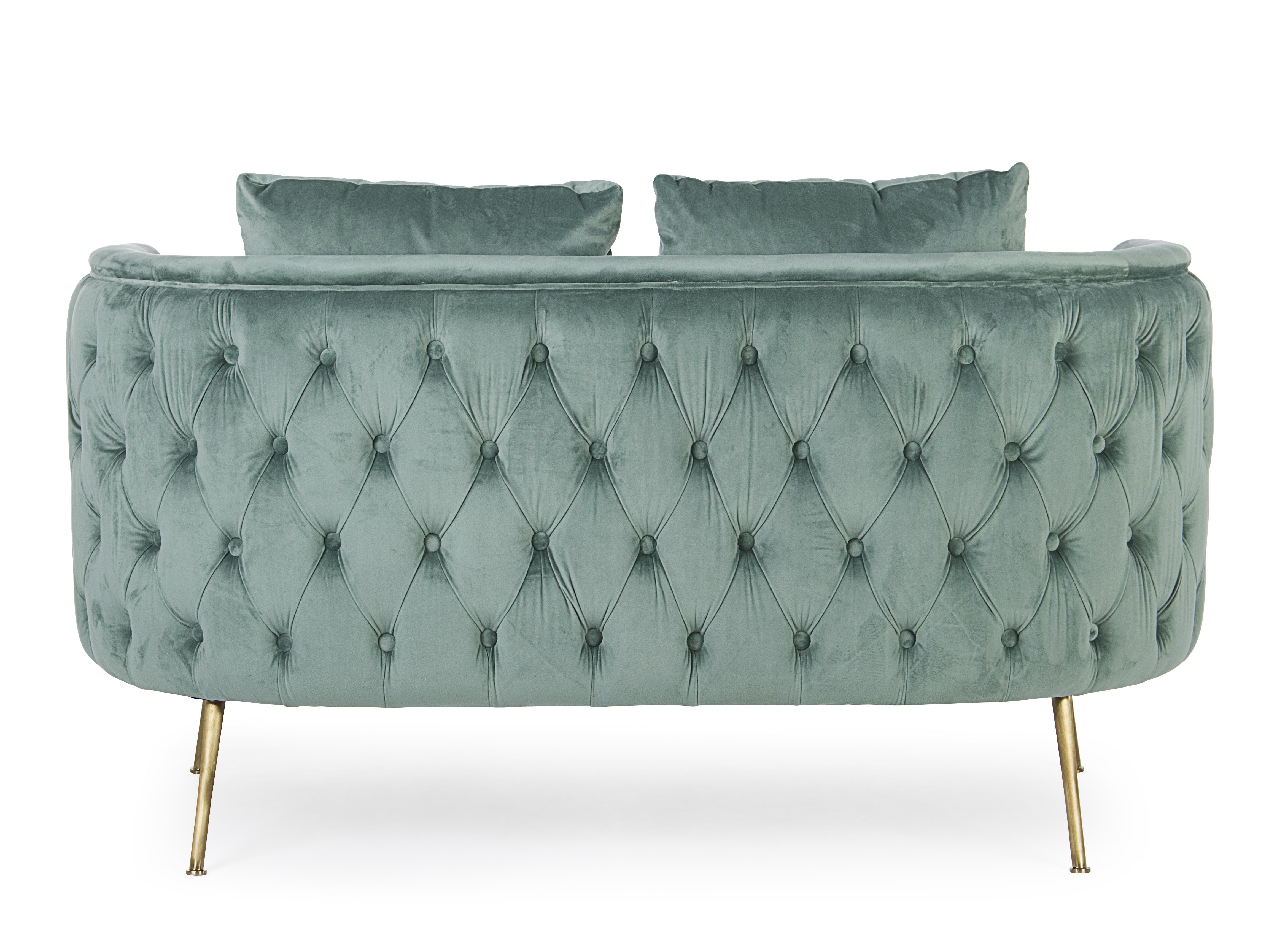 Divano 2 posti Tury Verde Tiffany - immagine 3