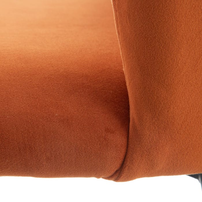 Coppia Sgabelli PERLA terracotta base nera X - immagine 4