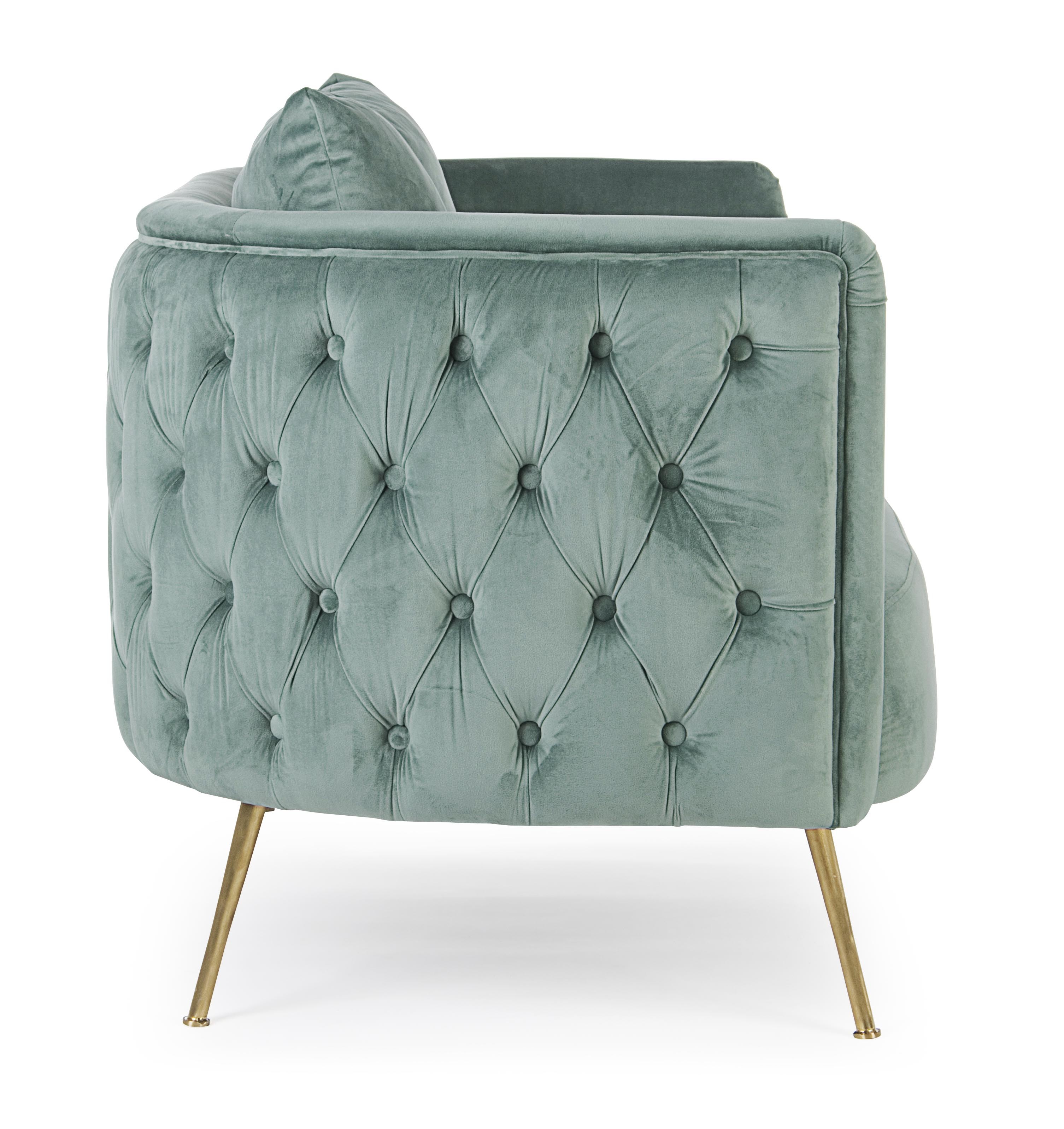 Divano 2 posti Tury Verde Tiffany - immagine 4