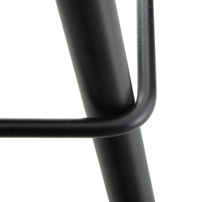 Coppia Sgabelli PERLA rosa base nera X - immagine 9