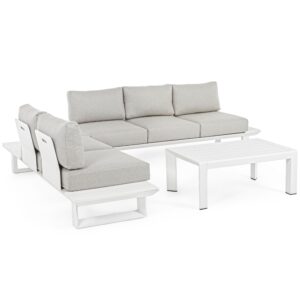 Set Divano & Tavolino Cannor Bianco