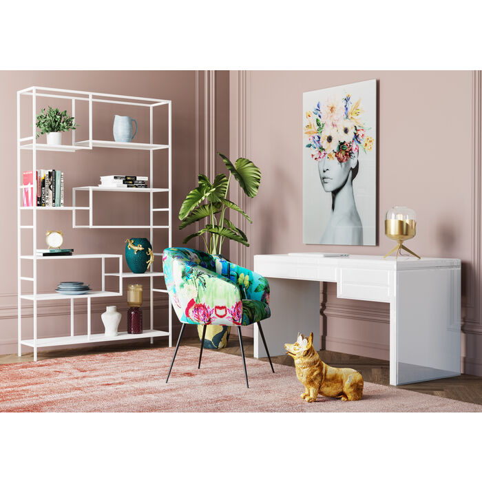 Quadro in vetro donna primavera 80x120 - immagine 2