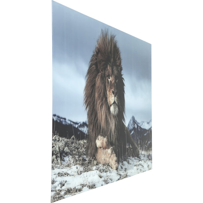 Quadro in vetro re della foresta 120x180 - immagine 3