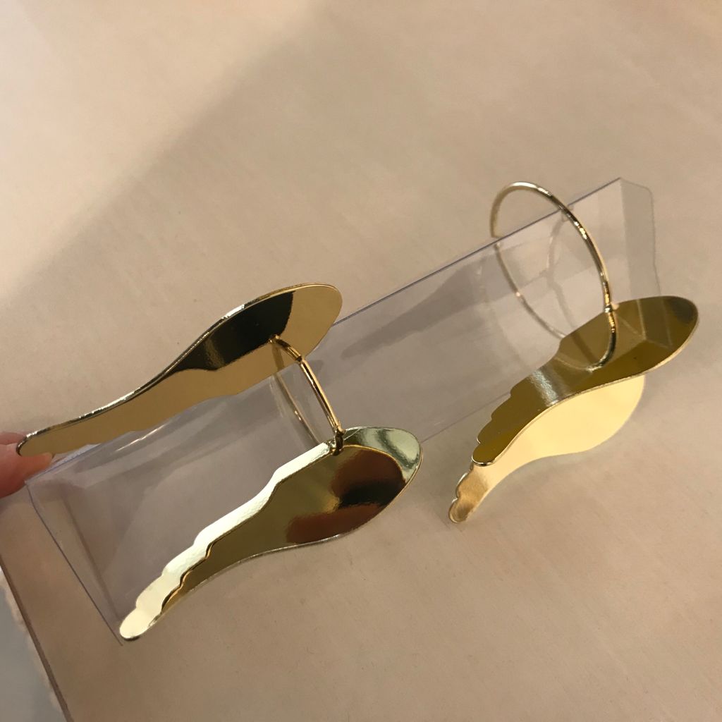 Ferma tovaglioli ali oro - immagine 2