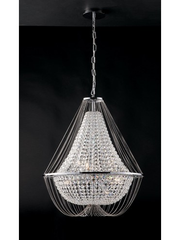 Lampadario a sospensione Vienna cromo 45 - immagine 2