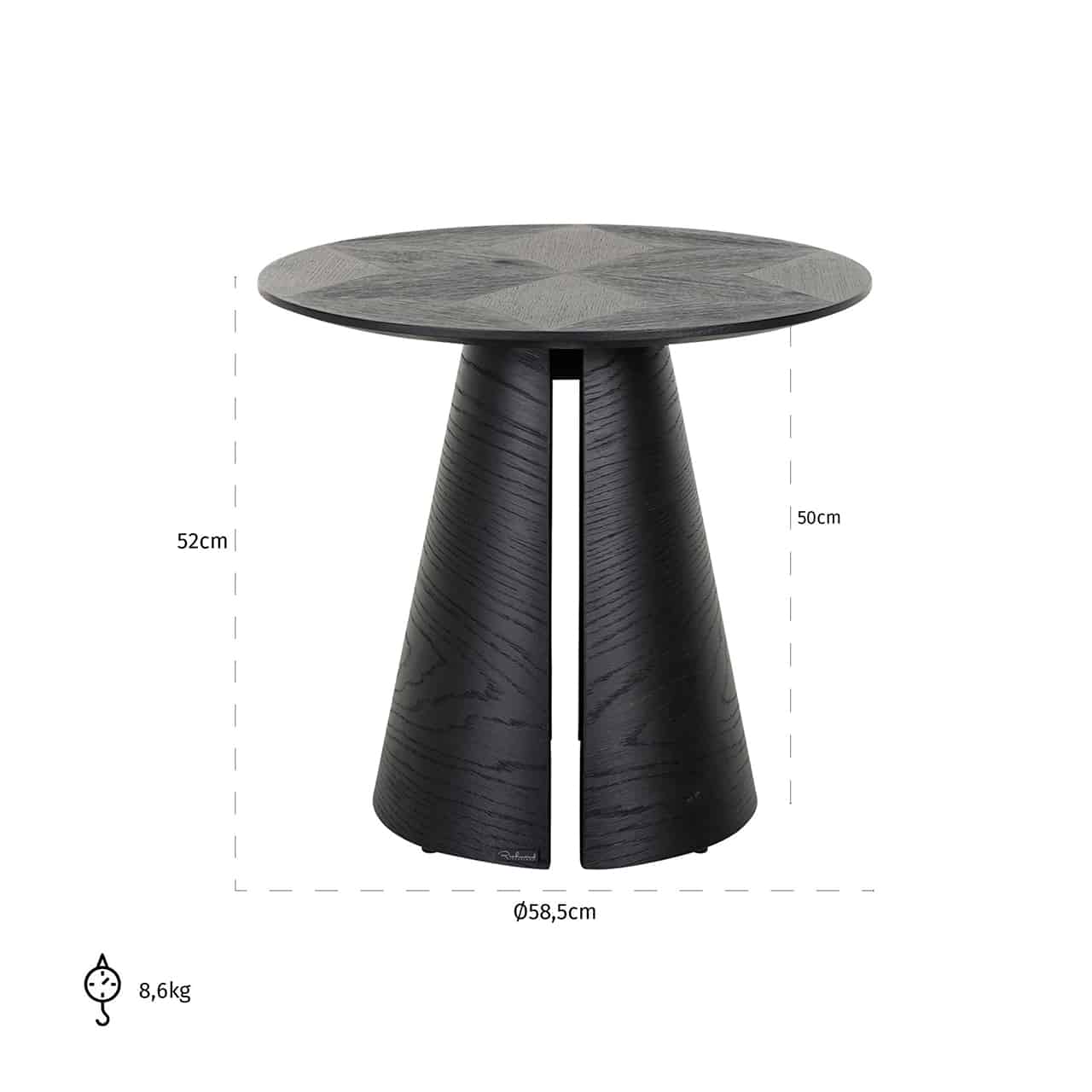 Tavolino Cubik Ø58,5 - immagine 4