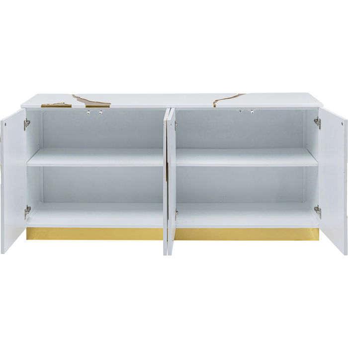 Madia bianca crepe oro - immagine 5