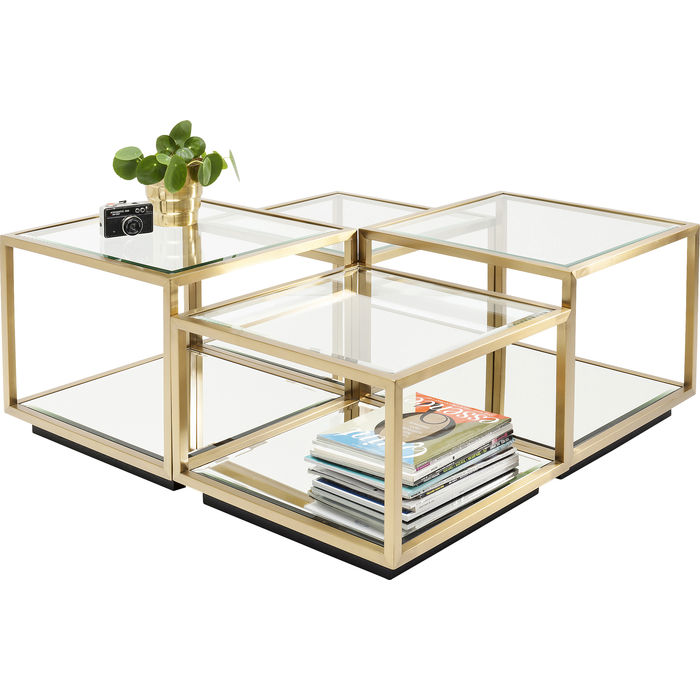 Set Tavolini 4D oro - immagine 5