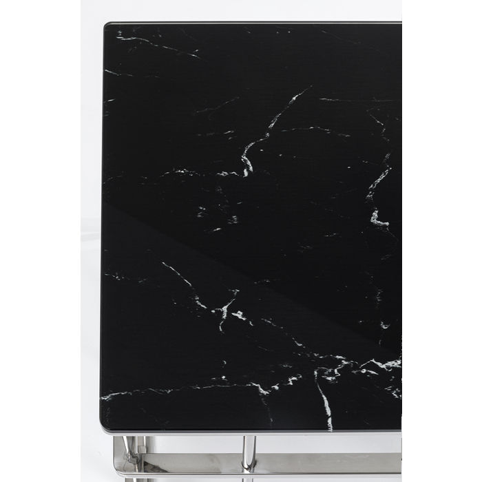 Tavolino capital nero e argento Ø60cm - immagine 6